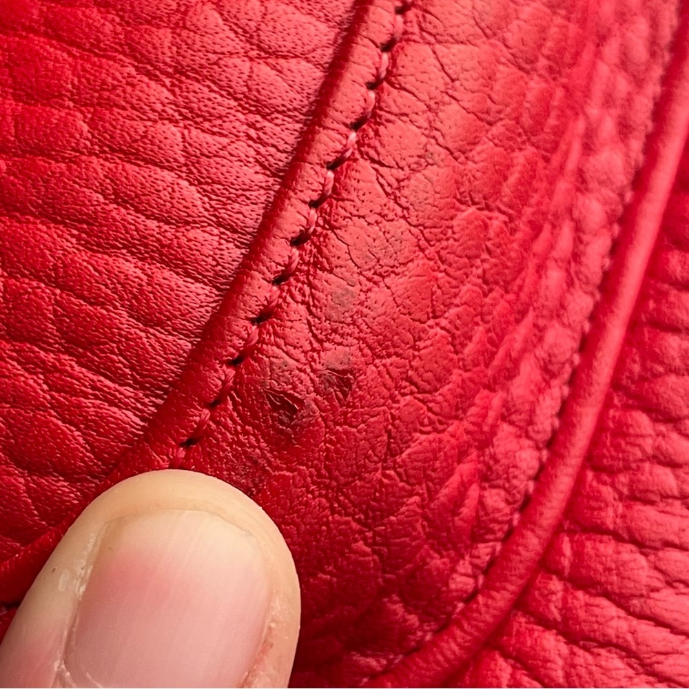 Dooney and Bourke awl Leather Explorer Double Pocket Crossbody Bag Red - Picture 14 of 16
